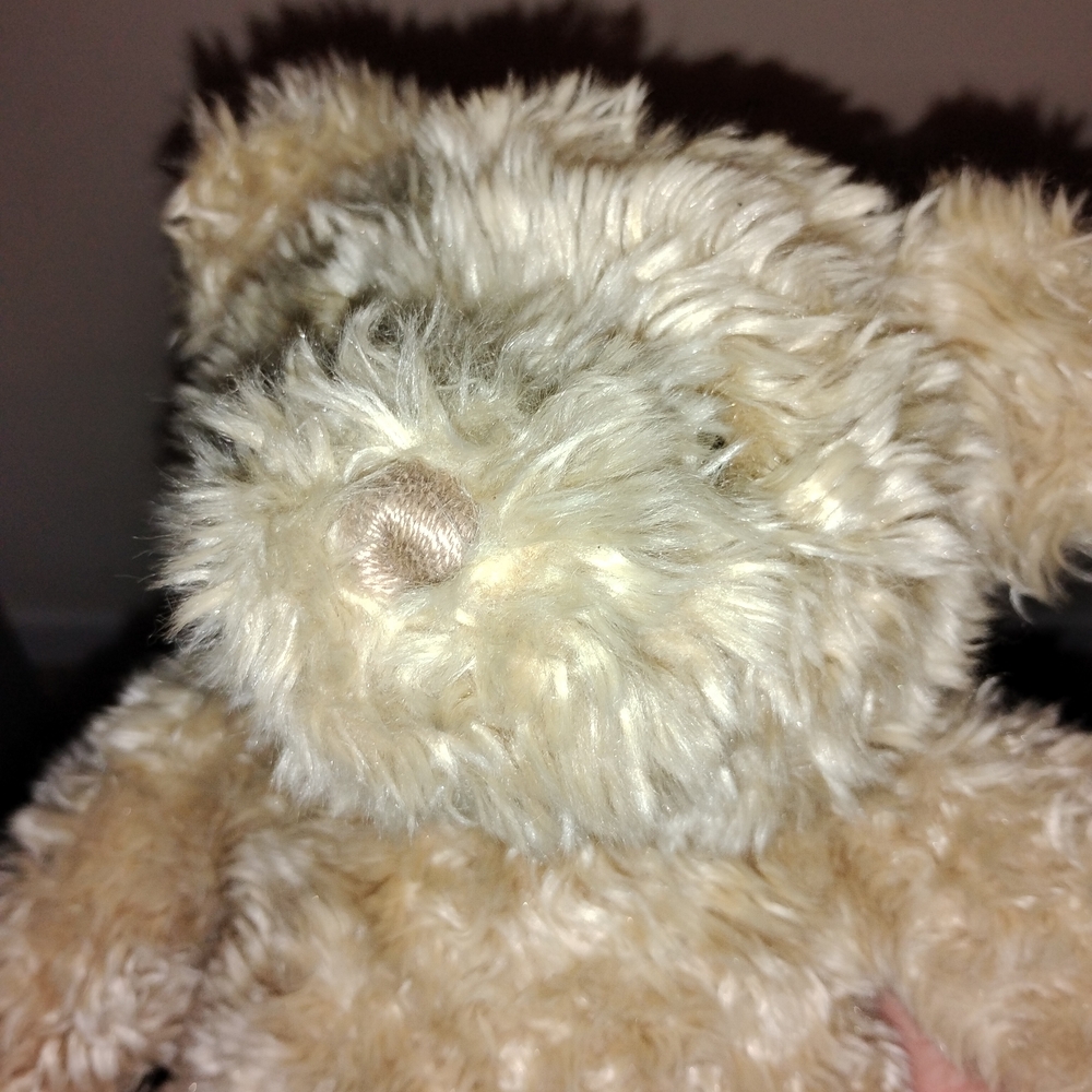 Gund Tan Manni Teddy Bear with Chubby Belly in Excellent Condition So Soft......